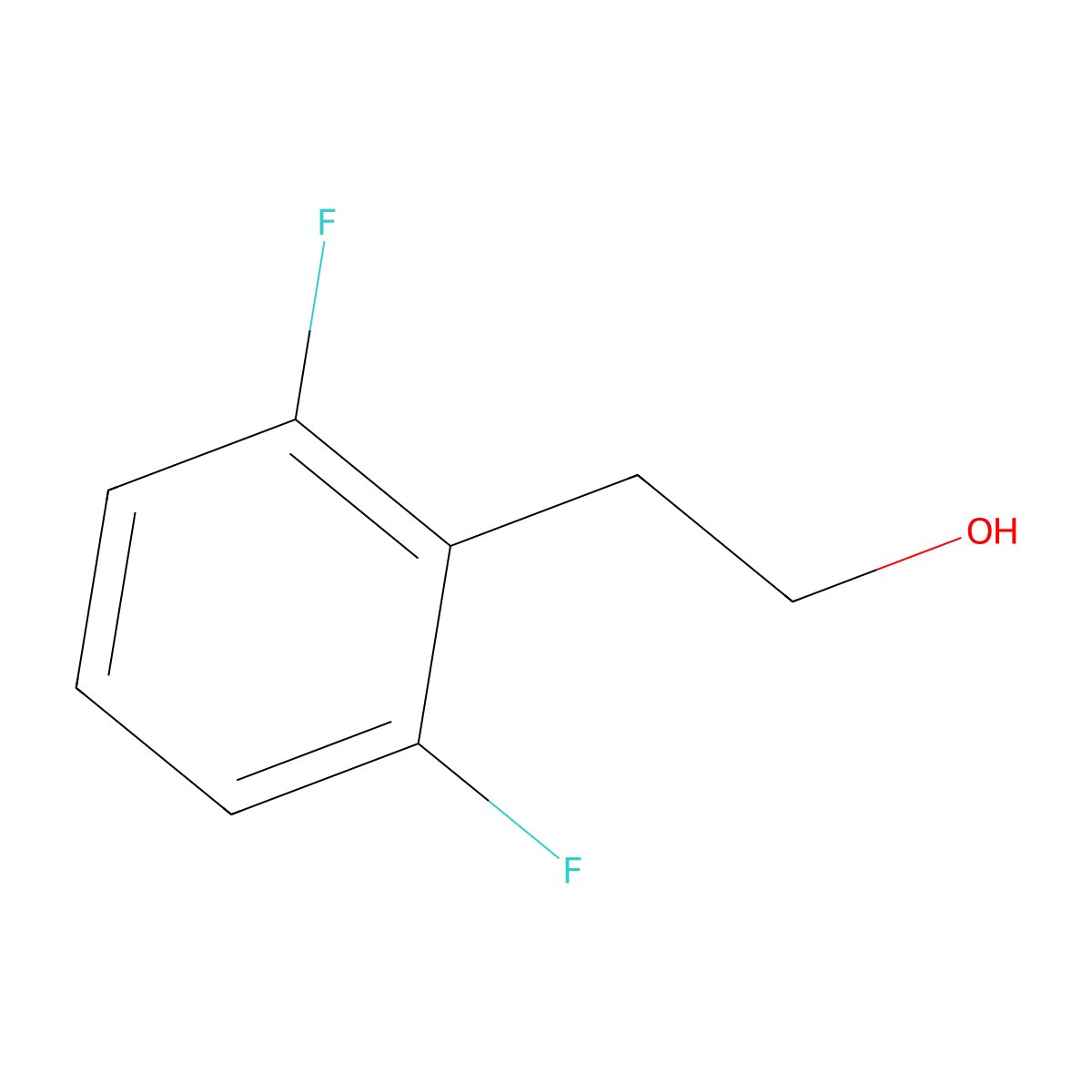 2-(2,6-Difluorophenyl)ethanol molecular structure, CAS 168766-16-3