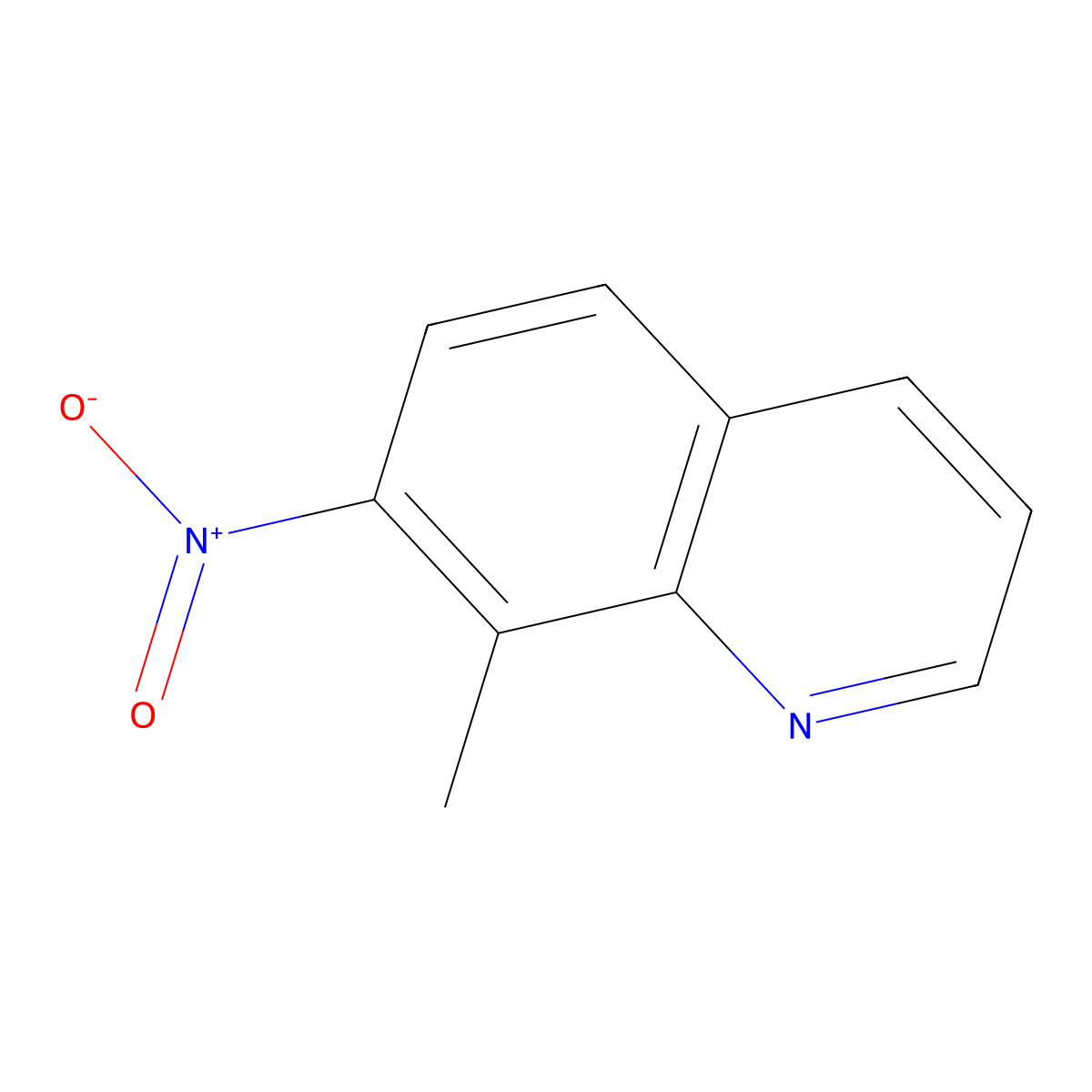 8-Methyl-7-nitroquinoline molecular structure, CAS 168770-38-5