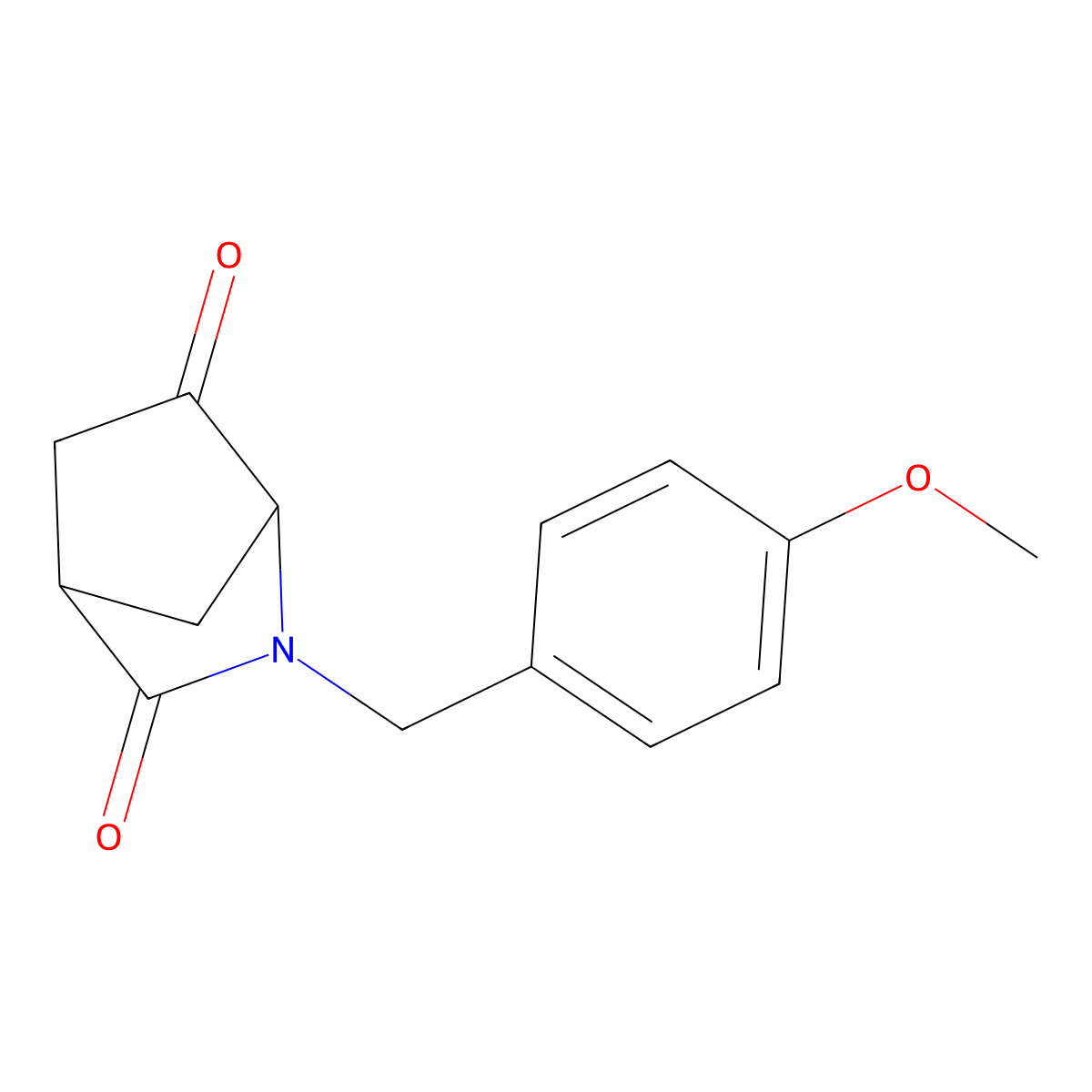 (1R,4S)-2-[(4-Methoxyphenyl)methyl]-2-azabicyclo[2.2.1]heptane-3,6-dione molecular structure, CAS 168773-57-7