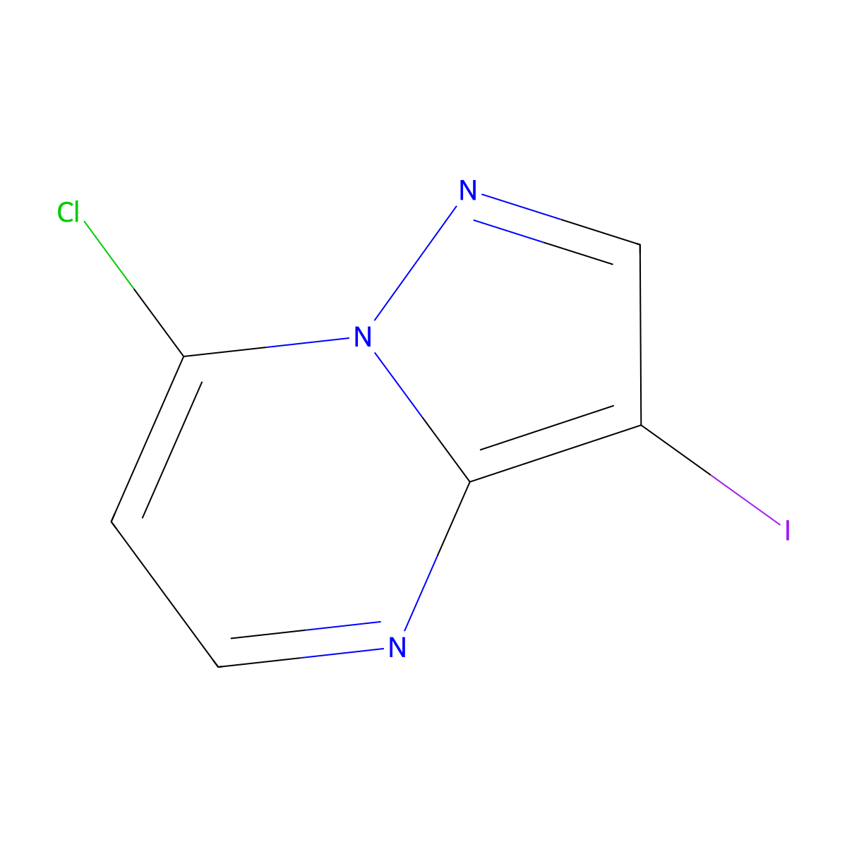 7-Chloro-3-iodopyrazolo[1,5-a]pyrimidine molecular structure, CAS 1687740-23-3