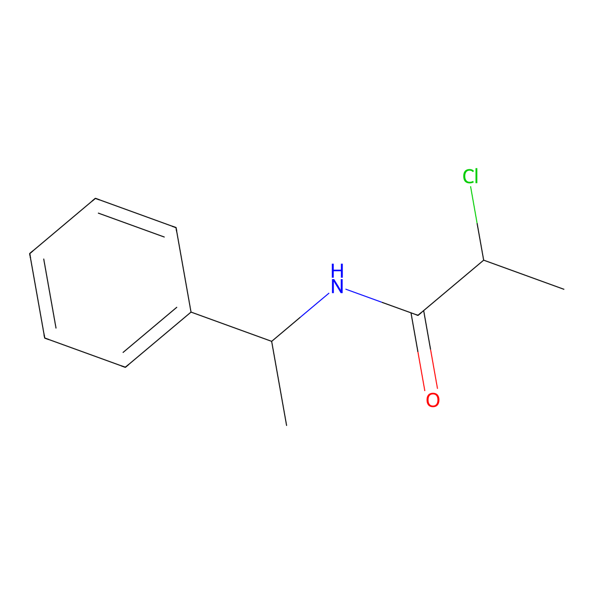 (2S)-2-chloro-N-[(1R)-1-phenylethyl]propanamide molecular structure, CAS 1687750-35-1