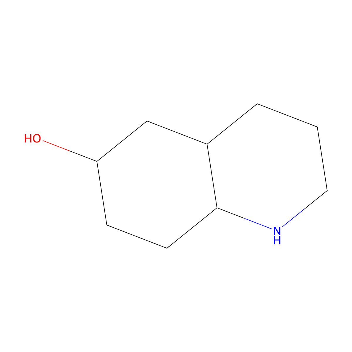 Decahydroquinolin-6-ol molecular structure, CAS 16878-29-8