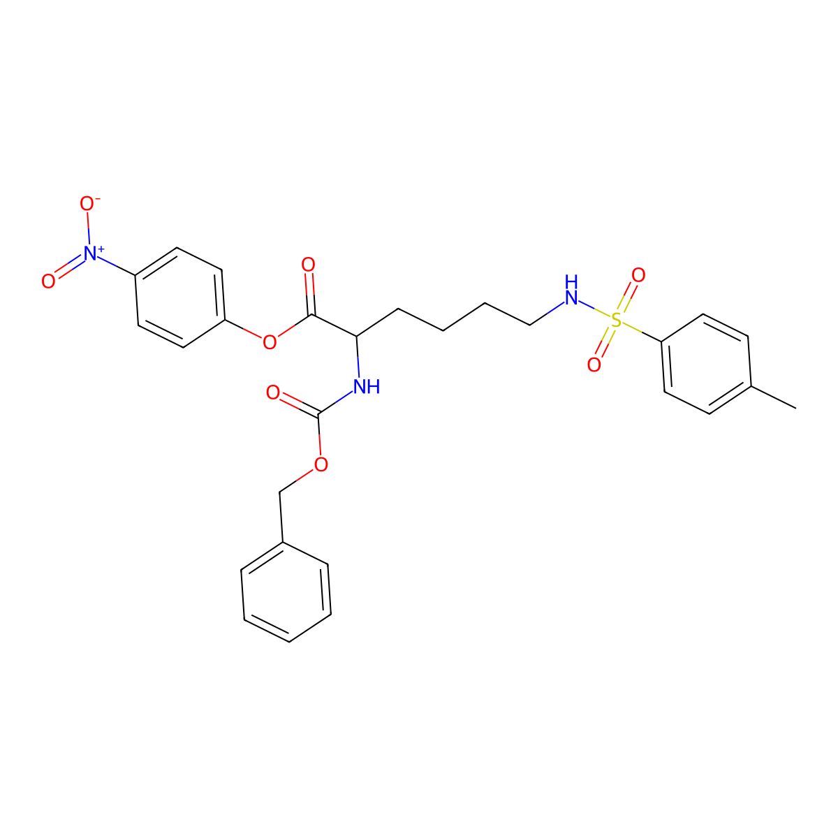 Z-Lys(Tos)-Onp molecular structure, CAS 16879-94-0