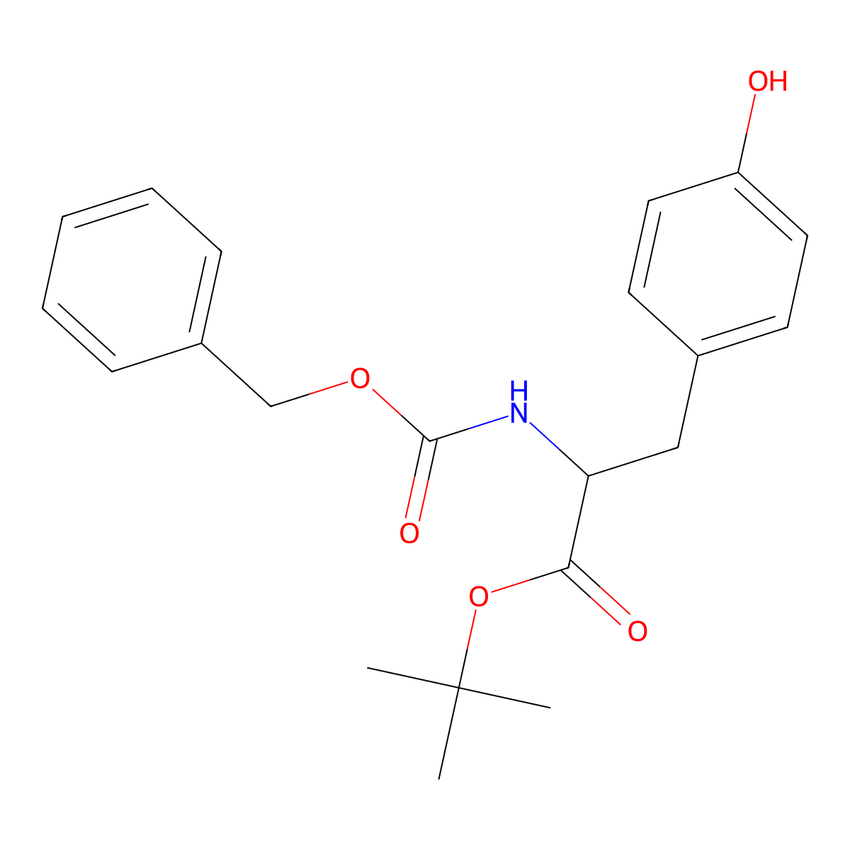Z-Tyr-OtBu molecular structure, CAS 16881-33-7