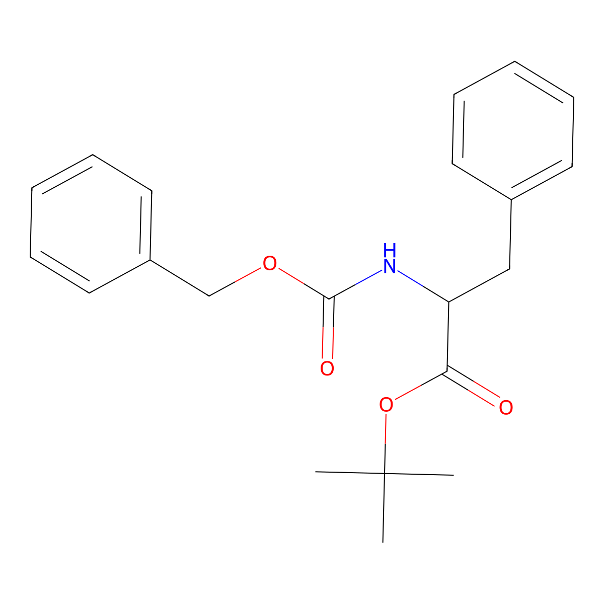 Z-L-Phenylalanine tert-butyl ester molecular structure, CAS 16881-34-8