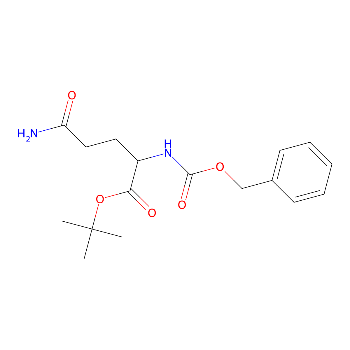 (S)-tert-Butyl 5-amino-2-(((benzyloxy)carbonyl)amino)-5-oxopentanoate molecular structure, CAS 16881-42-8