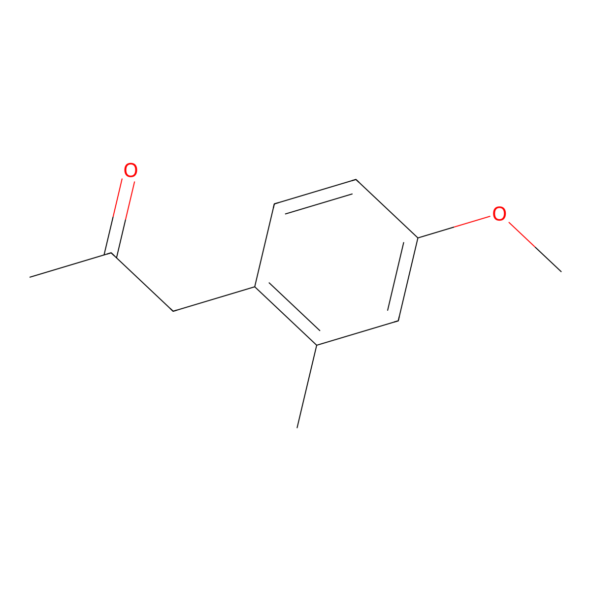1-(4-Methoxy-2-methylphenyl)-2-propanone molecular structure, CAS 16882-24-9