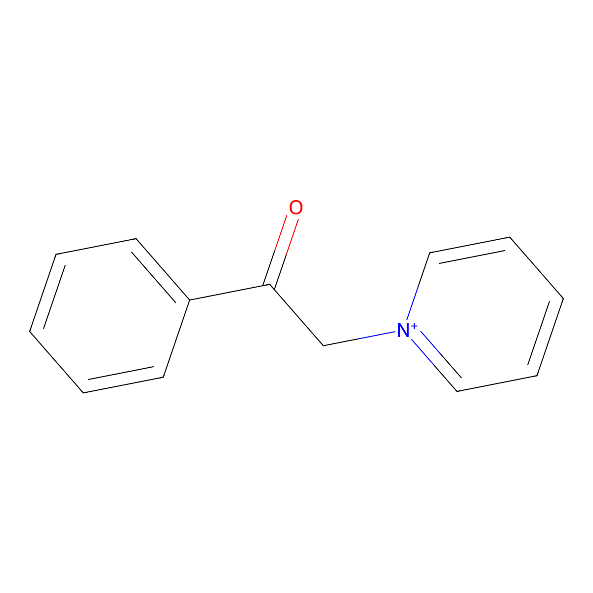 1-(2-Oxo-2-phenylethyl)pyridinium bromide molecular structure, CAS 16883-69-5