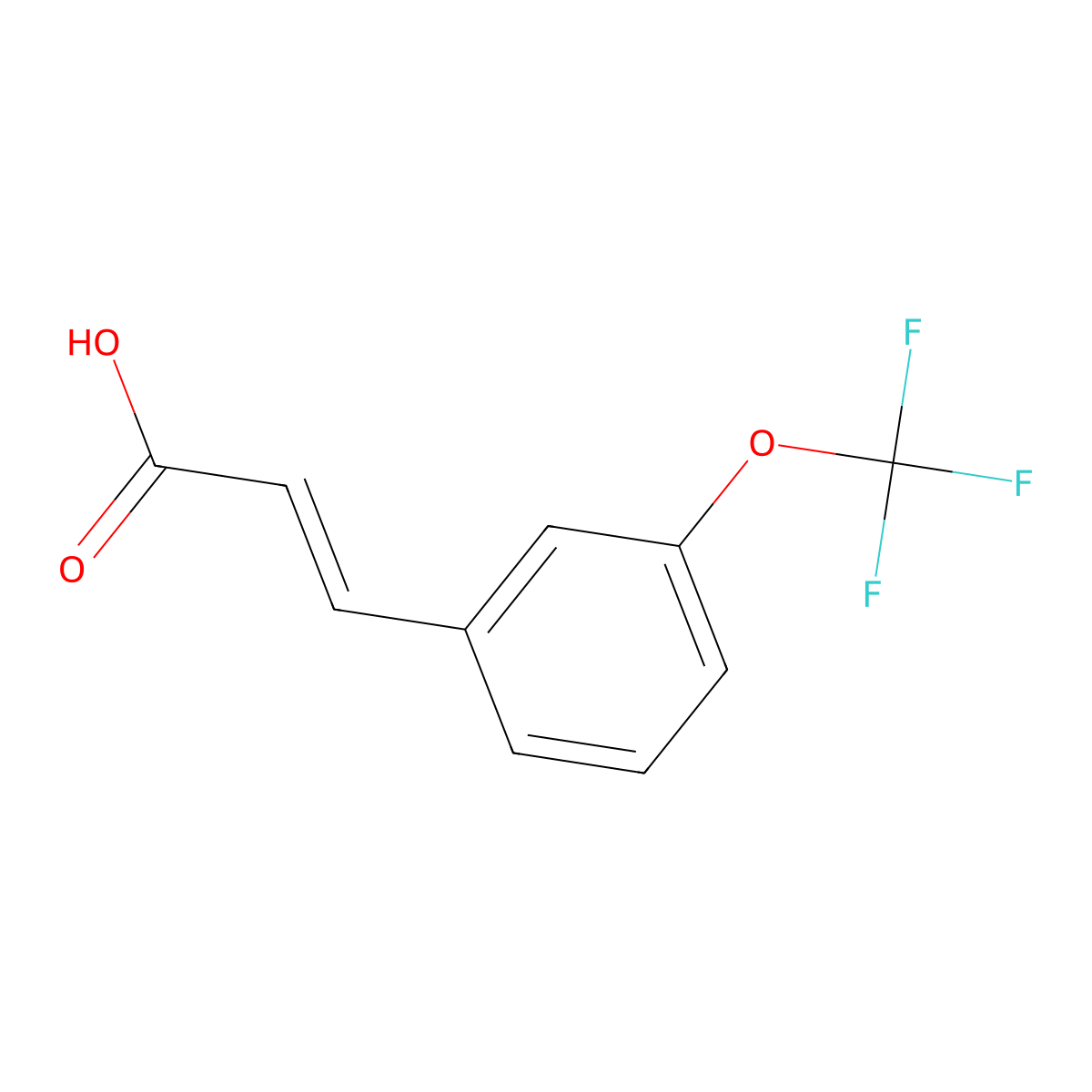 3-(Trifluoromethoxy)cinnamic Acid molecular structure, CAS 168833-80-5