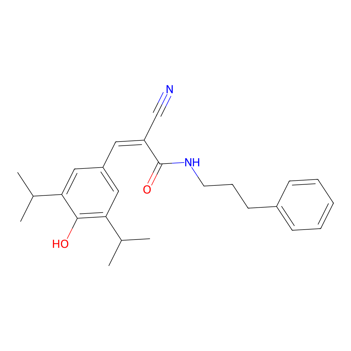 SU 1498 molecular structure, CAS 168835-82-3