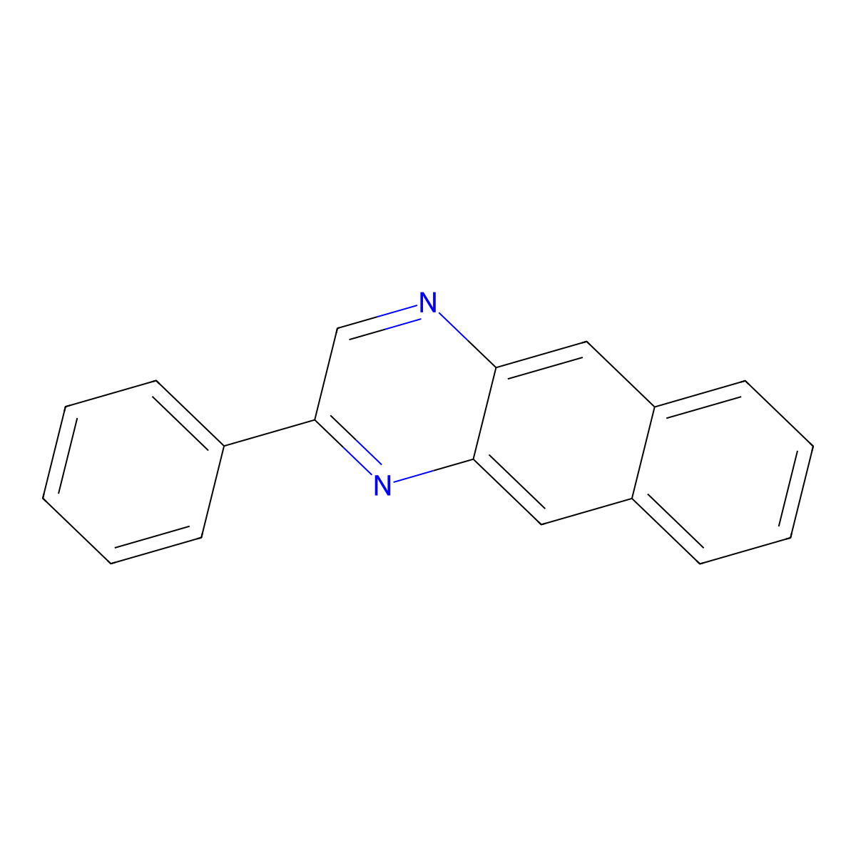 2-Phenylbenzo[g]quinoxaline molecular structure, CAS 168835-98-1