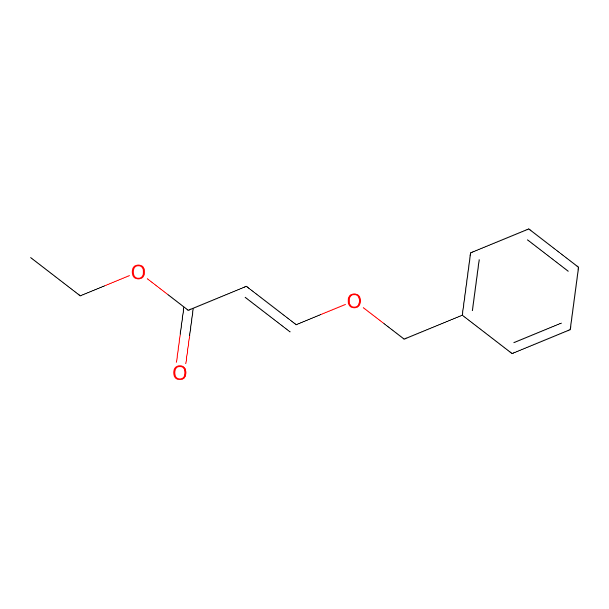(E)-ethyl 3-(benzyloxy)acrylate molecular structure, CAS 168846-45-5