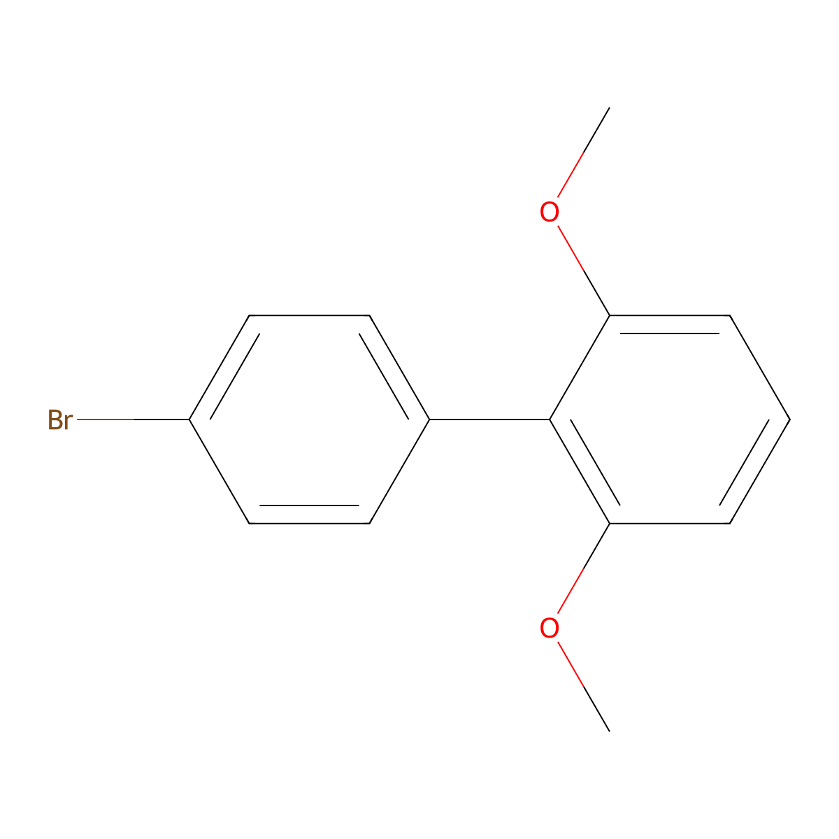 4'-Bromo-2,6-dimethoxy-1,1'-biphenyl molecular structure, CAS 168849-77-2