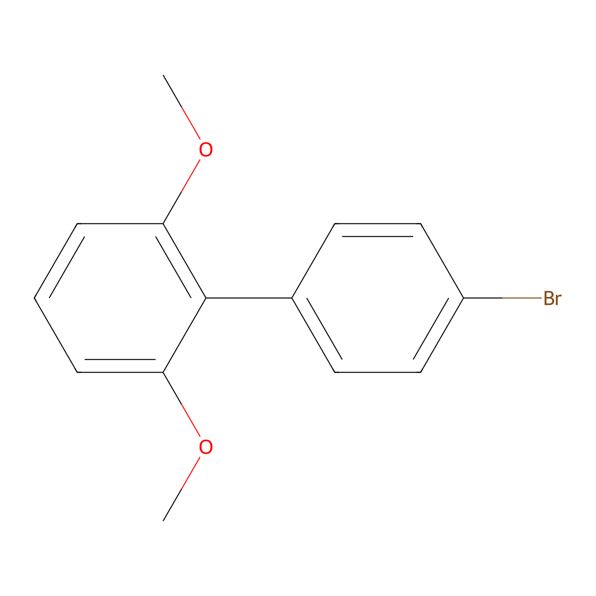 4'-Bromo-2,6-dimethoxy-1,1'-biphenyl molecular structure, CAS 168849-77-2