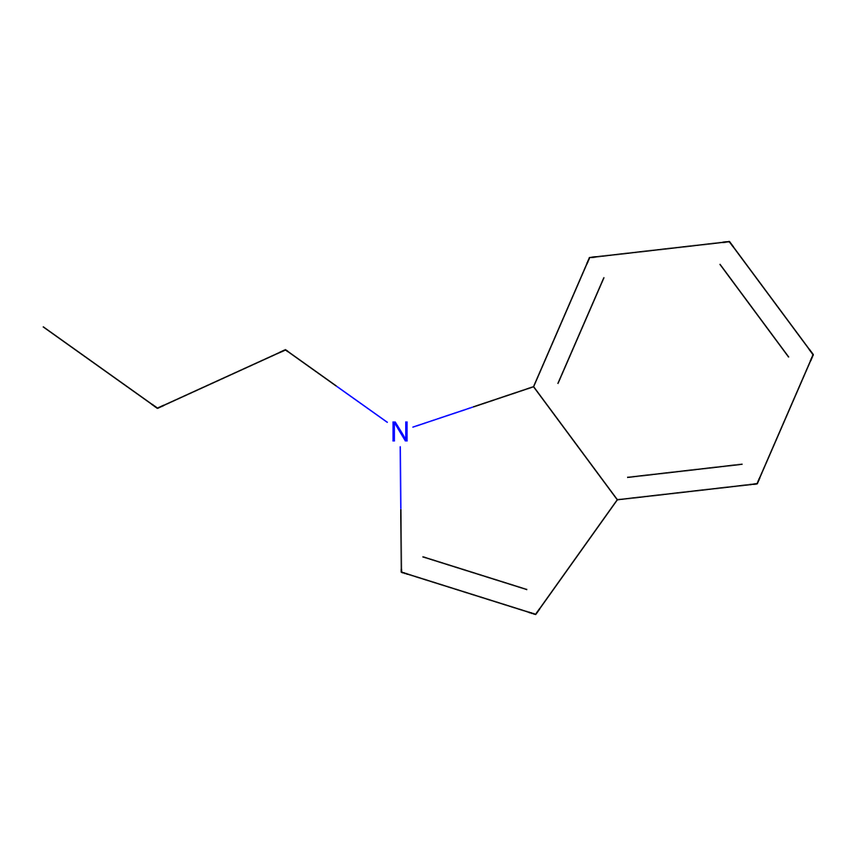 1-propyl-1H-indole molecular structure, CAS 16885-94-2