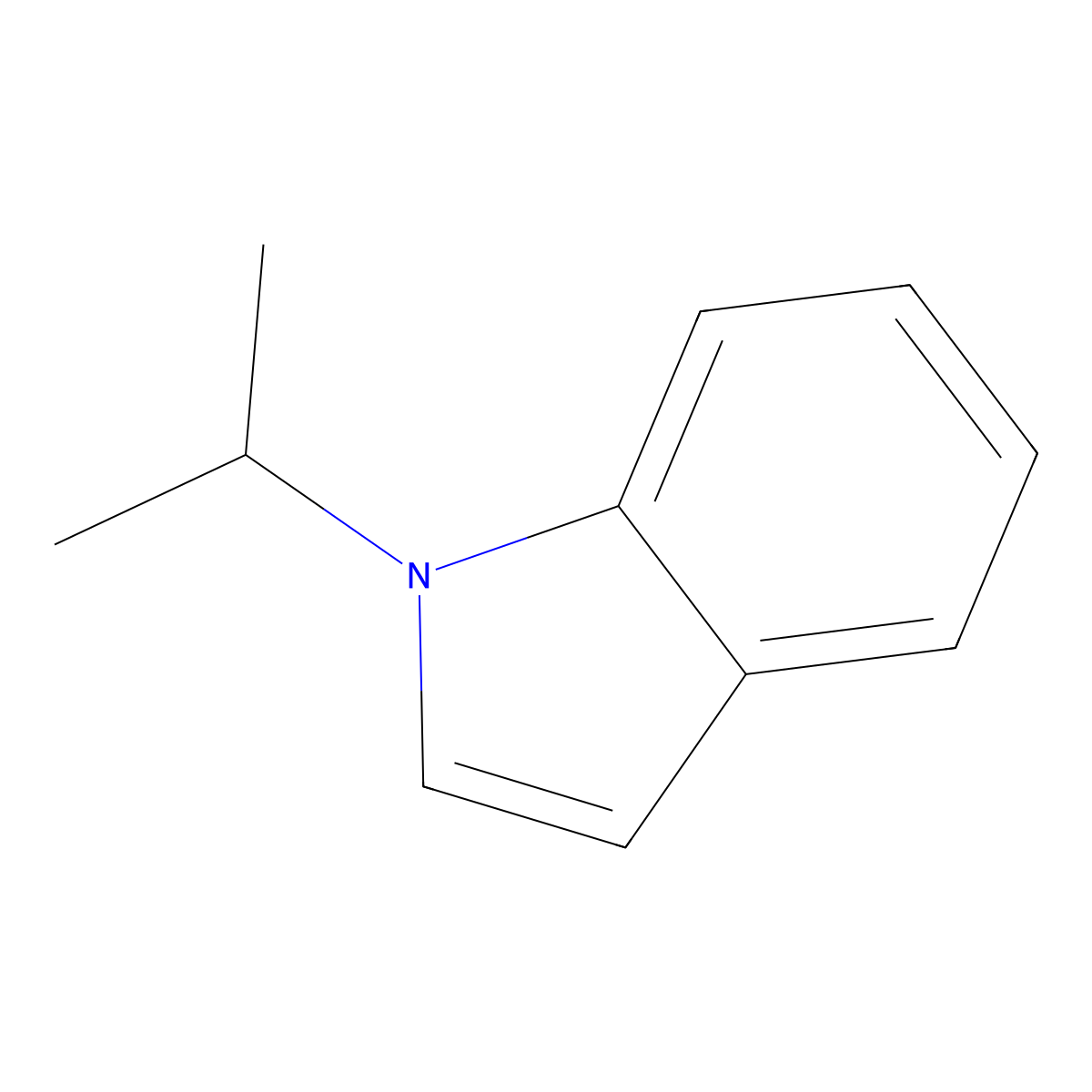 1-isopropyl-1H-indole molecular structure, CAS 16885-99-7