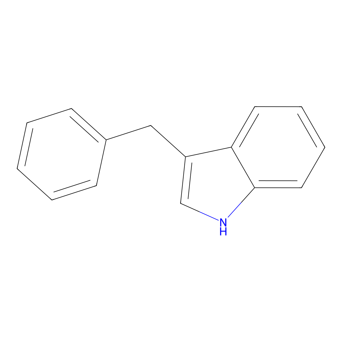 3-Benzyl-1H-indole molecular structure, CAS 16886-10-5