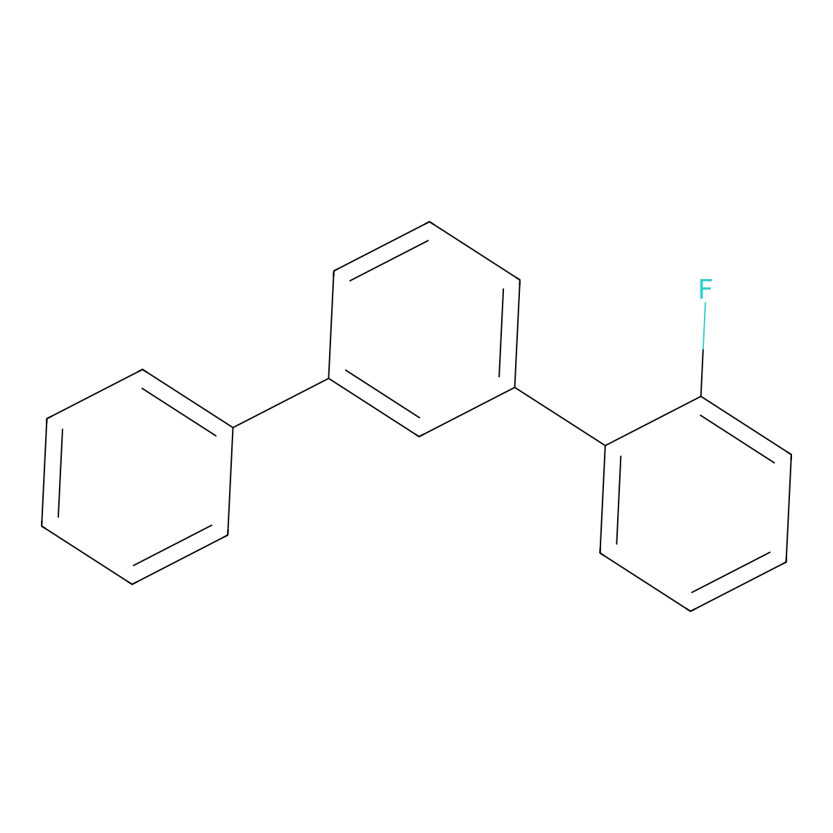 2-Fluoro-1,1':3',1''-terphenyl molecular structure, CAS 1688632-95-2