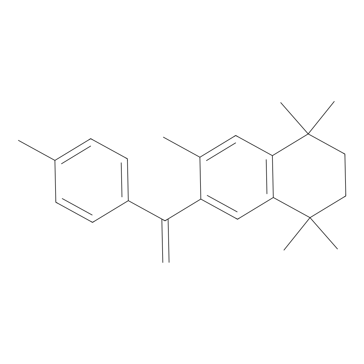 1,1,4,4,6-Pentamethyl-7-(1-(p-tolyl)vinyl)-1,2,3,4-tetrahydronaphthalene molecular structure, CAS 1688656-72-5