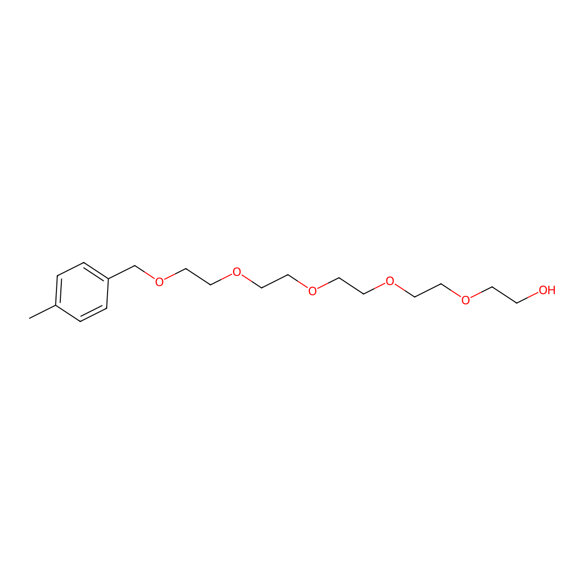 1-(p-Tolyl)-2,5,8,11,14-pentaoxahexadecan-16-ol molecular structure, CAS 1688666-68-3
