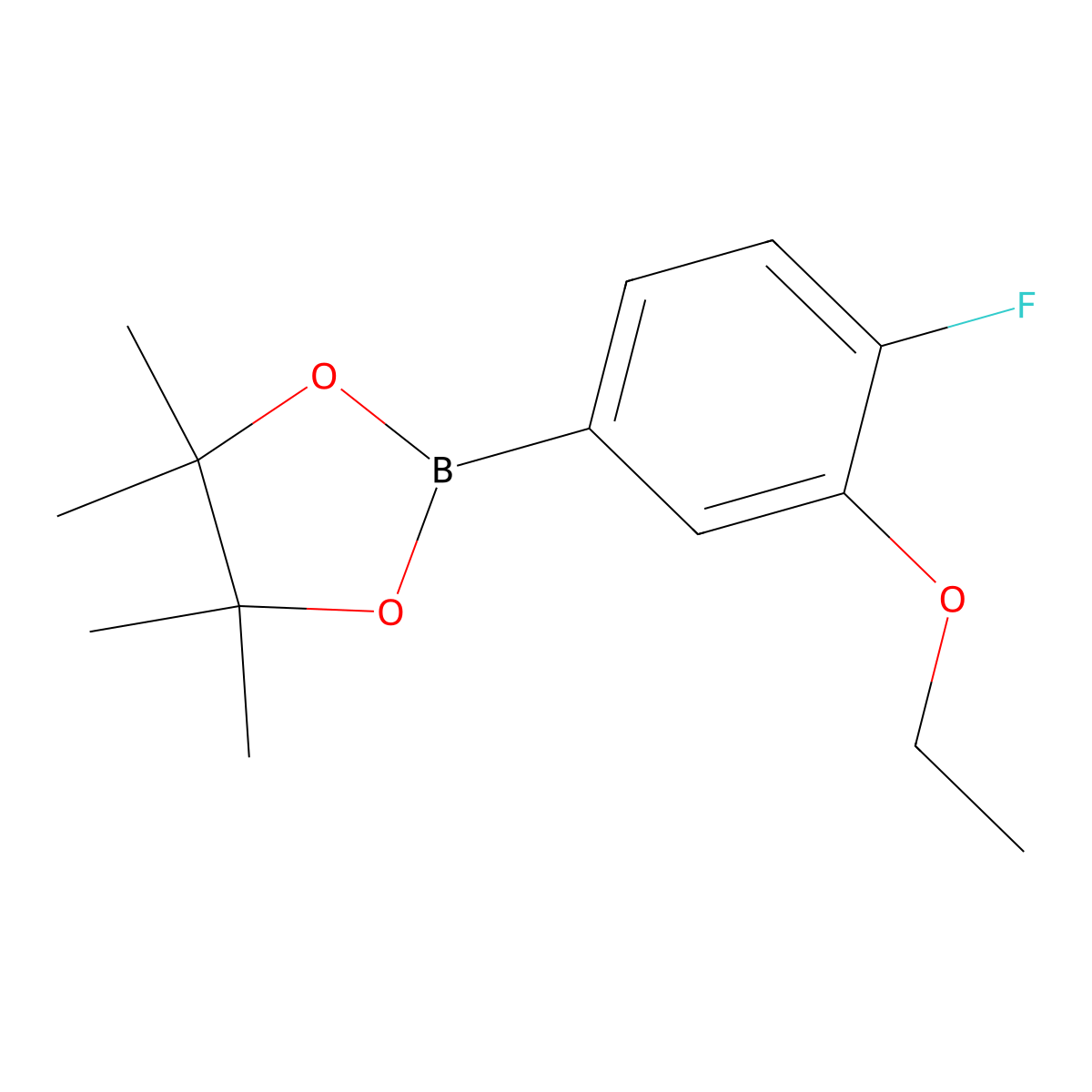 2-(3-Ethoxy-4-fluorophenyl)-4,4,5,5-tetramethyl-1,3,2-dioxaborolane molecular structure, CAS 1688673-02-0