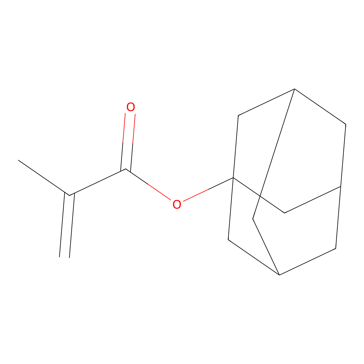 1-Adamantyl methacrylate molecular structure, CAS 16887-36-8
