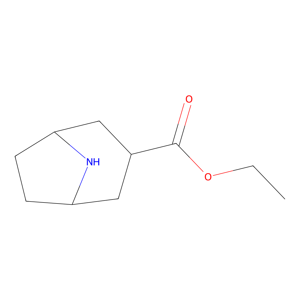 Ethyl 8-azabicyclo[3.2.1]octane-3-carboxylate molecular structure, CAS 1688730-49-5