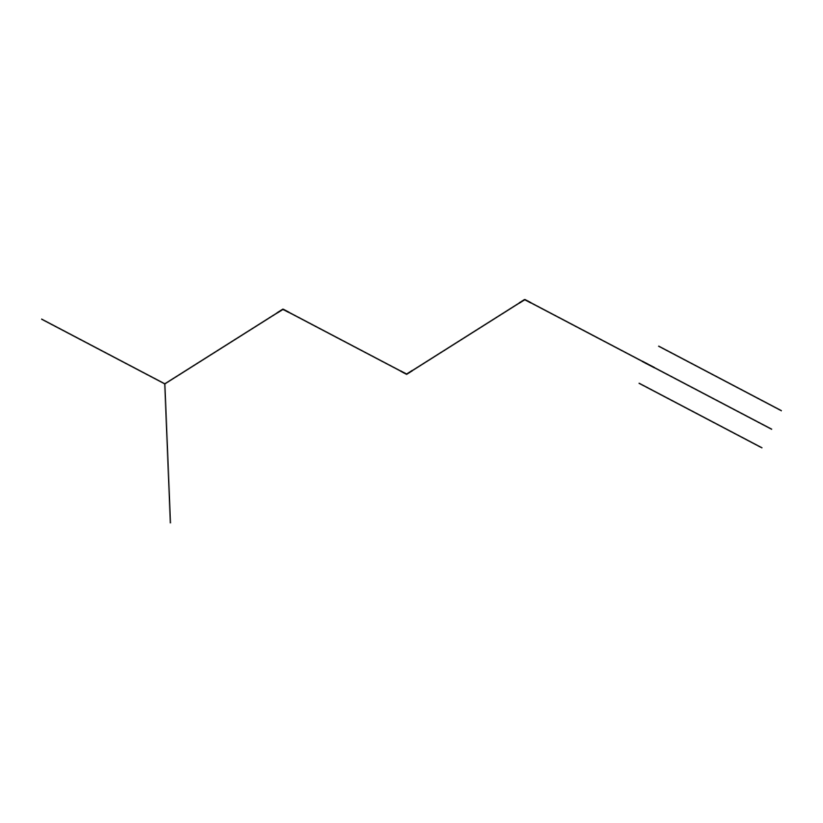 6-Methylhept-1-yne molecular structure, CAS 16888-16-7