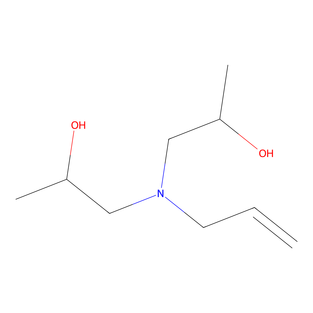 1,1'-(2-Propen-1-ylimino)bis[2-propanol] molecular structure, CAS 16889-06-8
