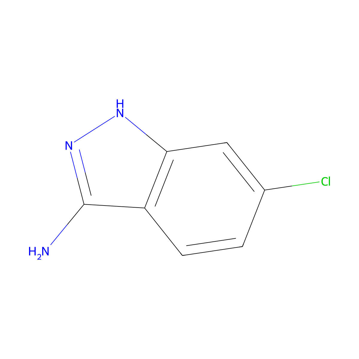 6-chloro-1H-indazol-3-amine molecular structure, CAS 16889-21-7