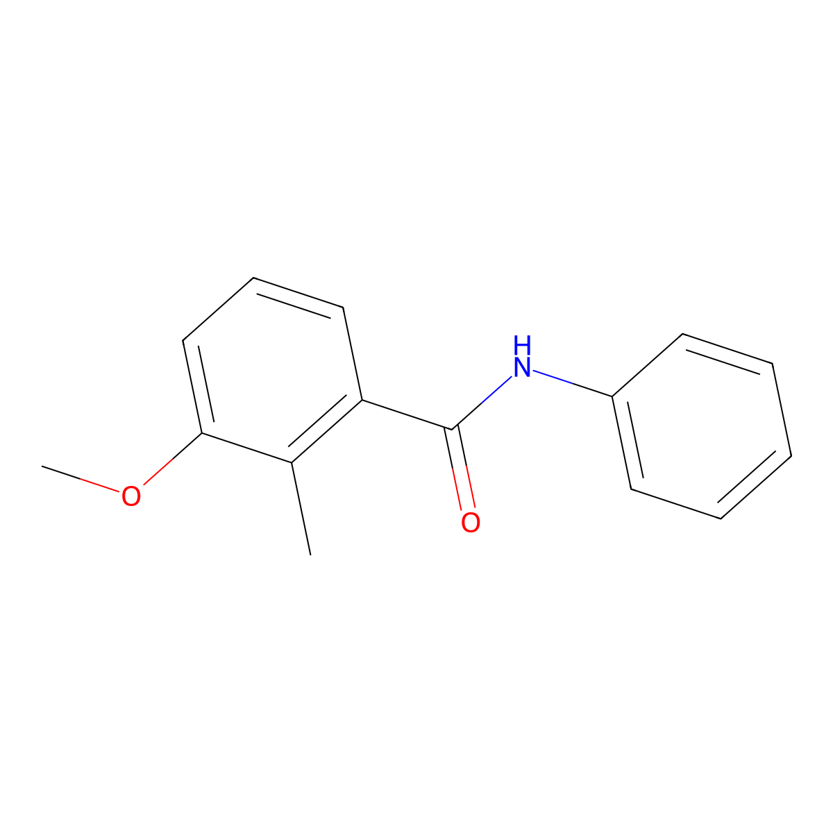 3-methoxy-2-methyl-N-phenylbenzamide molecular structure, CAS 168899-30-7