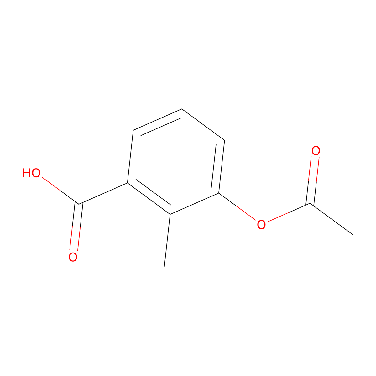 3-Acetoxy-2-methylbenzoic acid molecular structure, CAS 168899-58-9