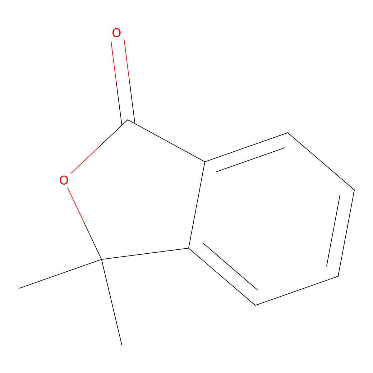 3,3-Dimethylphthalide molecular structure, CAS 1689-09-4