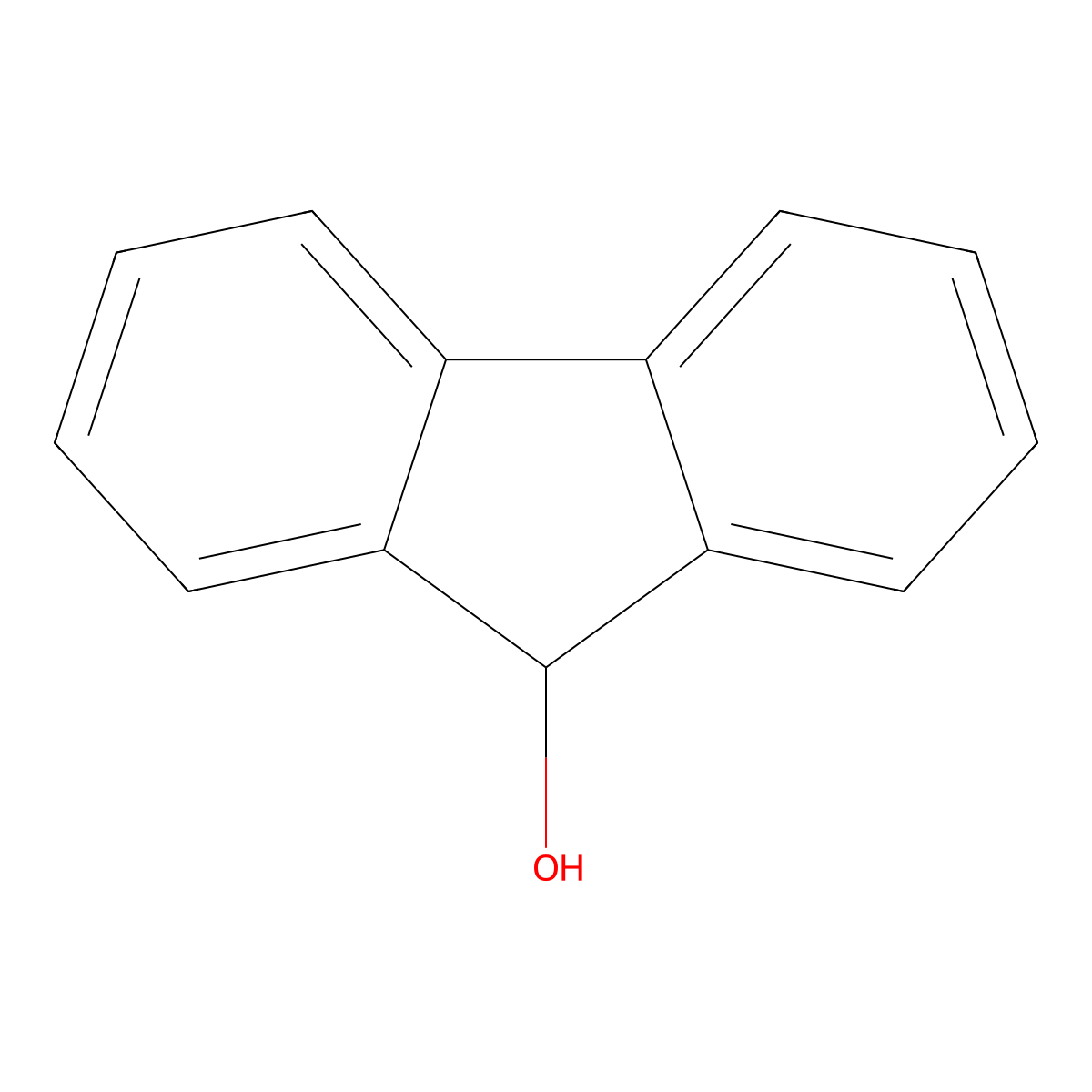 Fluoren-9-ol molecular structure, CAS 1689-64-1