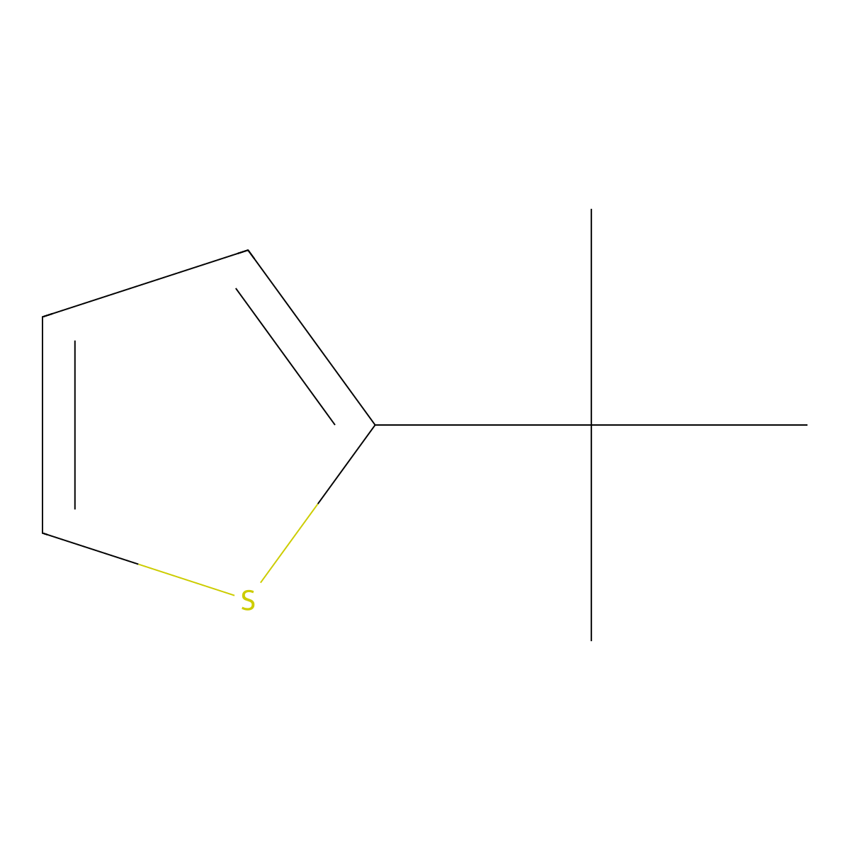 2-tert-Butylthiophene molecular structure, CAS 1689-78-7