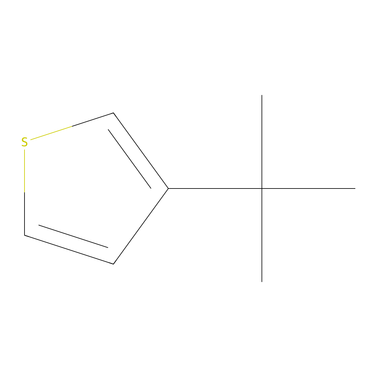 3-tert-Butylthiophene molecular structure, CAS 1689-79-8