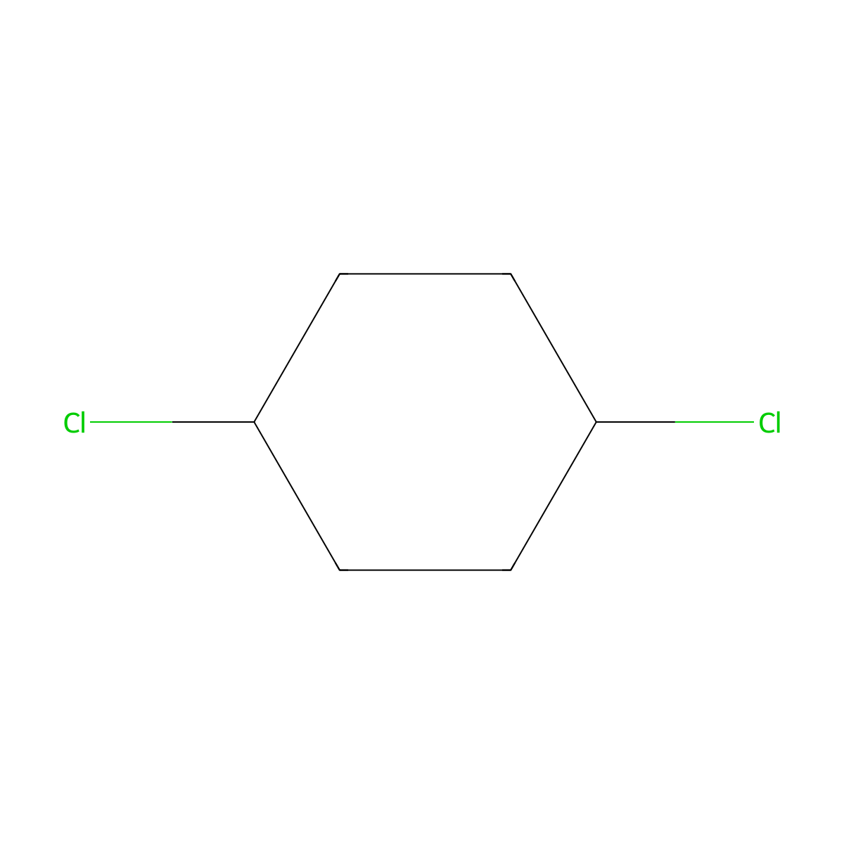 1,4-dichloro-Cyclohexane molecular structure, CAS 16890-91-8