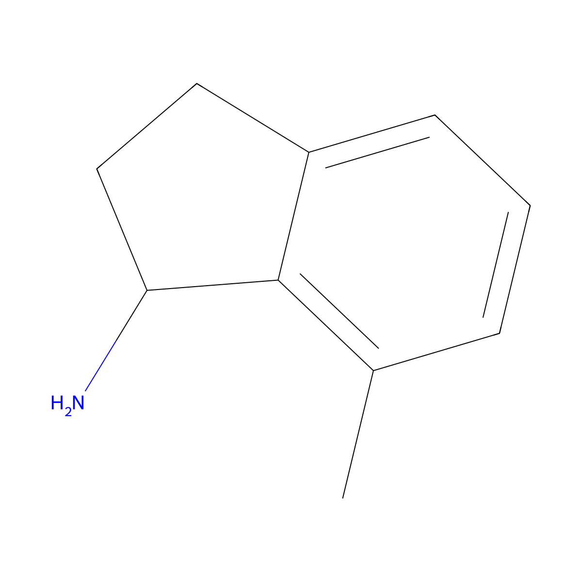 7-Methyl-2,3-dihydro-1H-inden-1-amine molecular structure, CAS 168902-78-1
