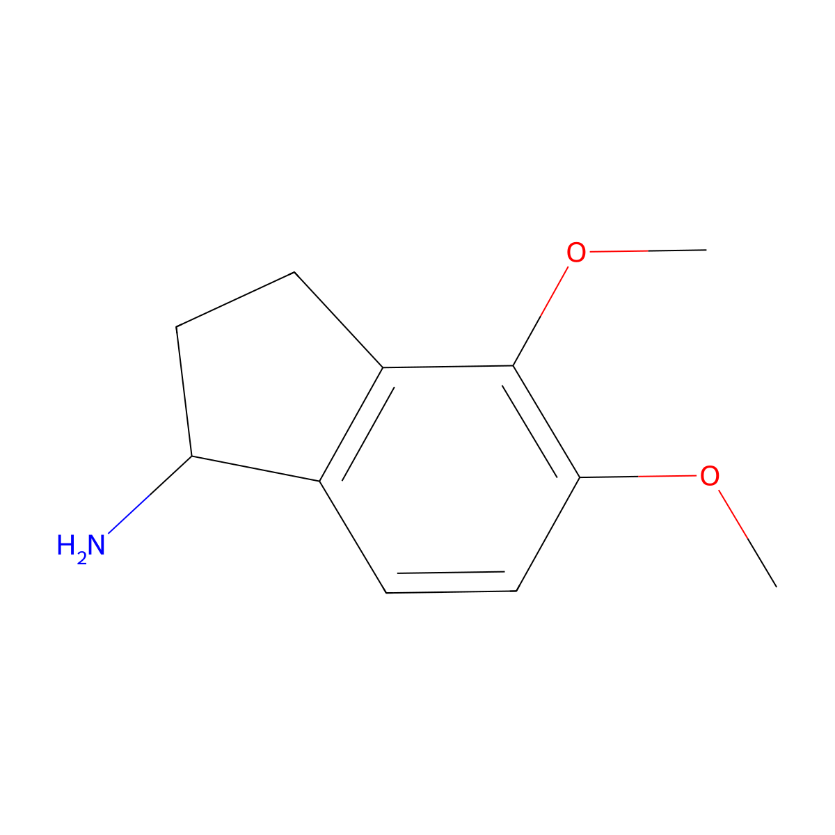 4,5-Dimethoxy-2,3-dihydro-1H-inden-1-amine molecular structure, CAS 168902-80-5