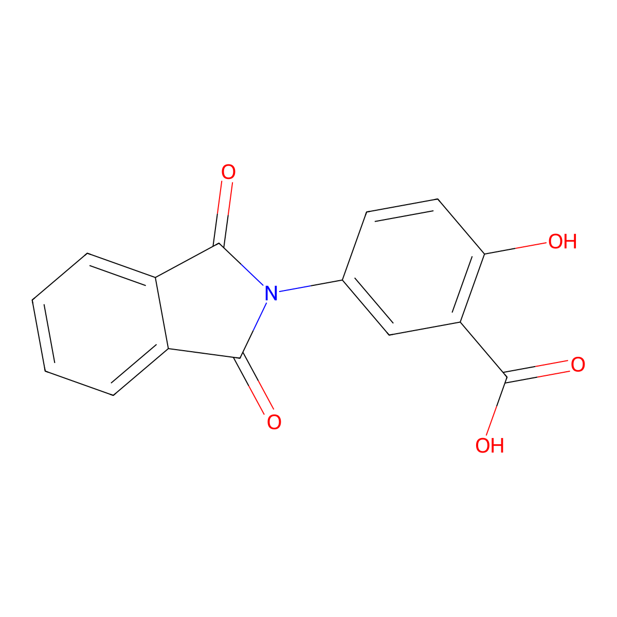 5-(1,3-dioxo-1,3-dihydro-2H-isoindol-2-yl)-2-hydroxybenzoic acid molecular structure, CAS 168903-55-7