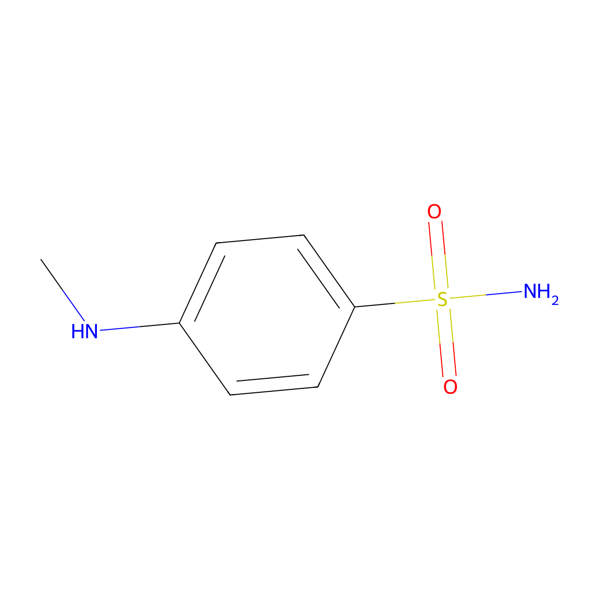 4-(Methylamino)benzene-1-sulfonamide molecular structure, CAS 16891-79-5