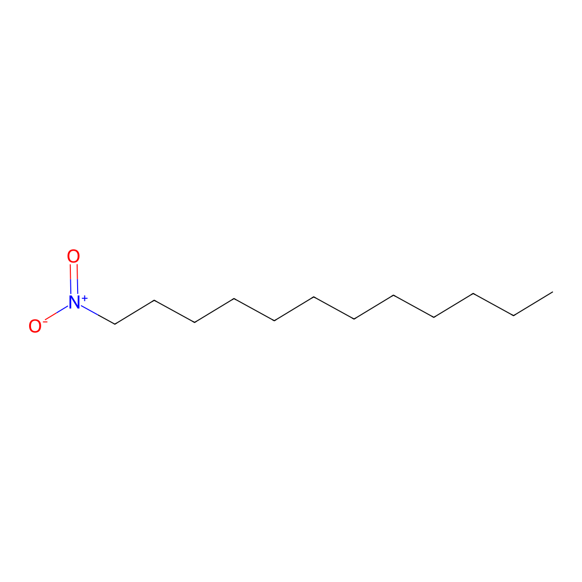 1-Nitrododecane molecular structure, CAS 16891-99-9