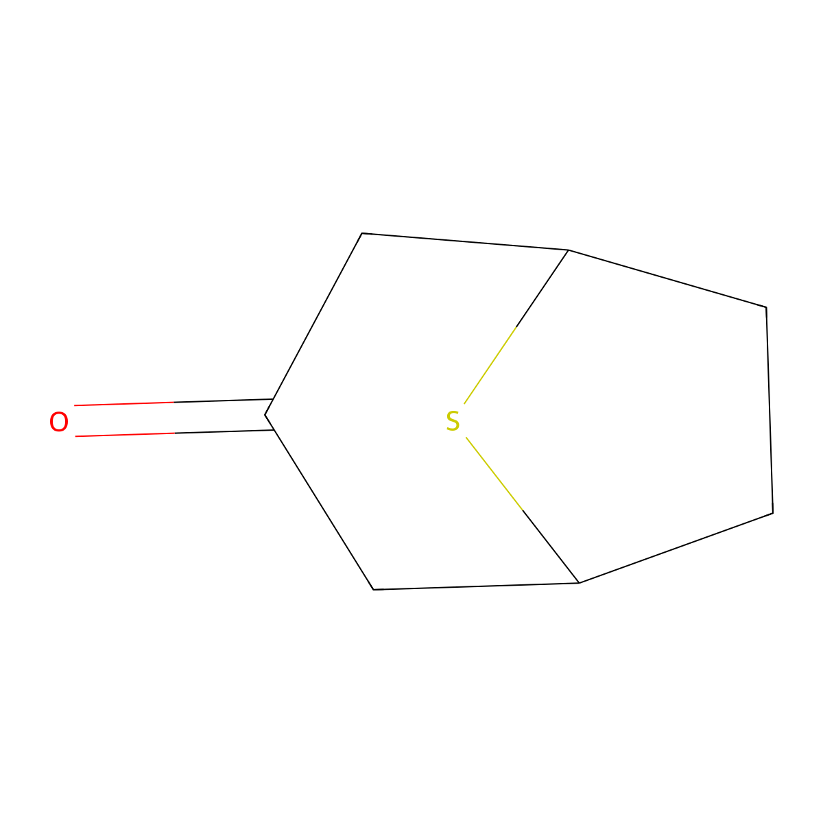 8-Thiabicyclo(3.2.1)octan-3-one molecular structure, CAS 16892-50-5