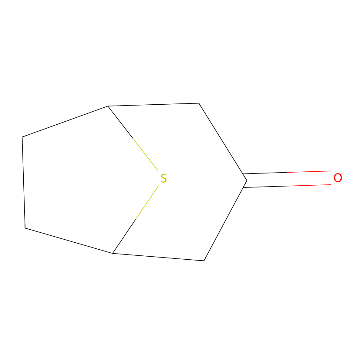 8-Thiabicyclo(3.2.1)octan-3-one molecular structure, CAS 16892-50-5
