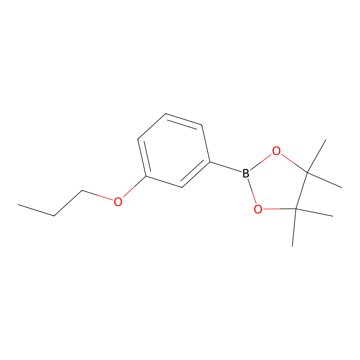 4,4,5,5-Tetramethyl-2-(3-propoxyphenyl)-1,3,2-dioxaborolane molecular structure, CAS 1689469-59-7