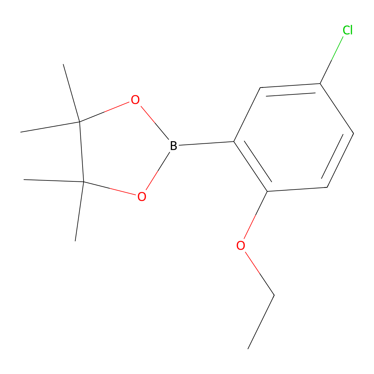 5-Chloro-2-ethoxyphenylboronic acid pinacol ester molecular structure, CAS 1689512-53-5