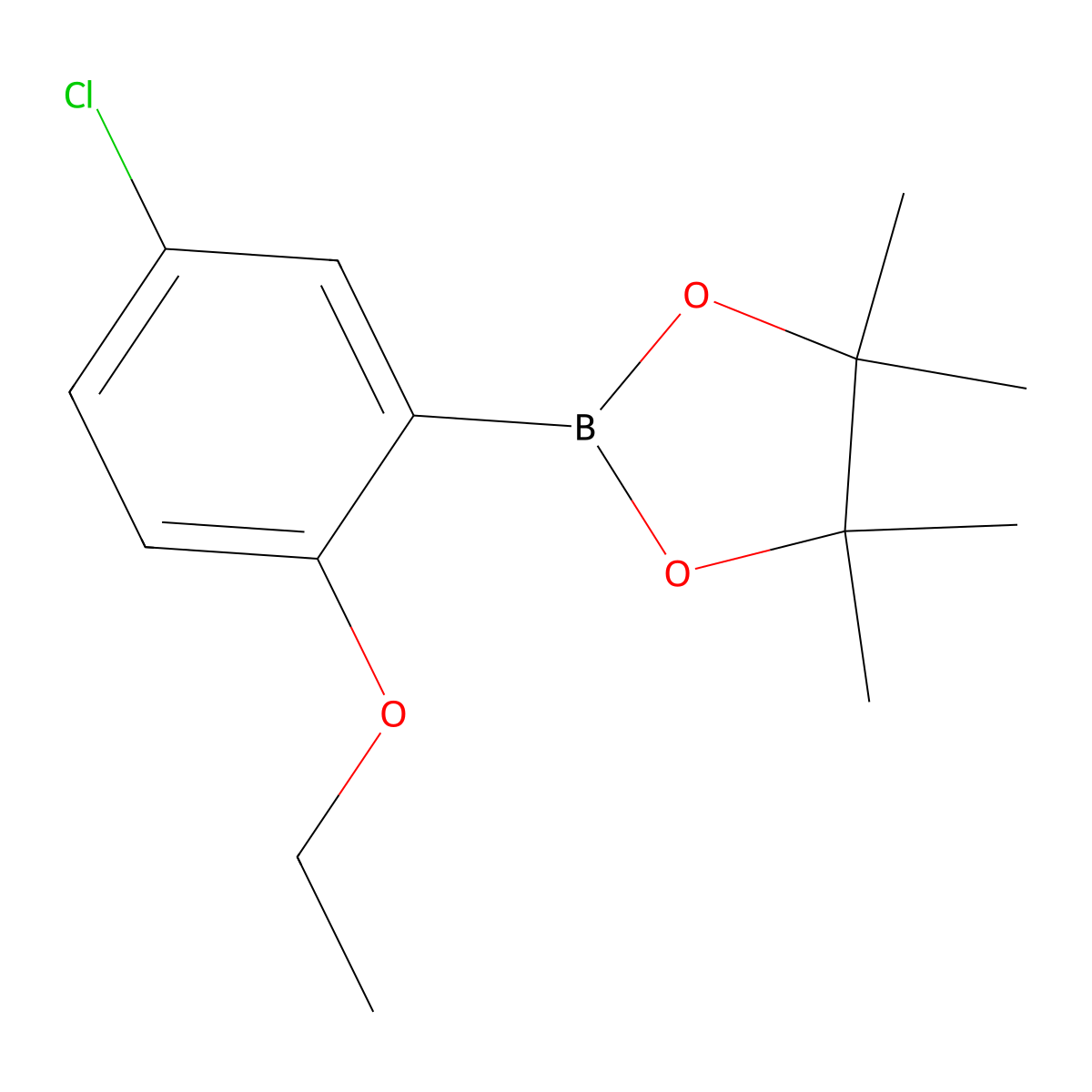 5-Chloro-2-ethoxyphenylboronic acid pinacol ester molecular structure, CAS 1689512-53-5