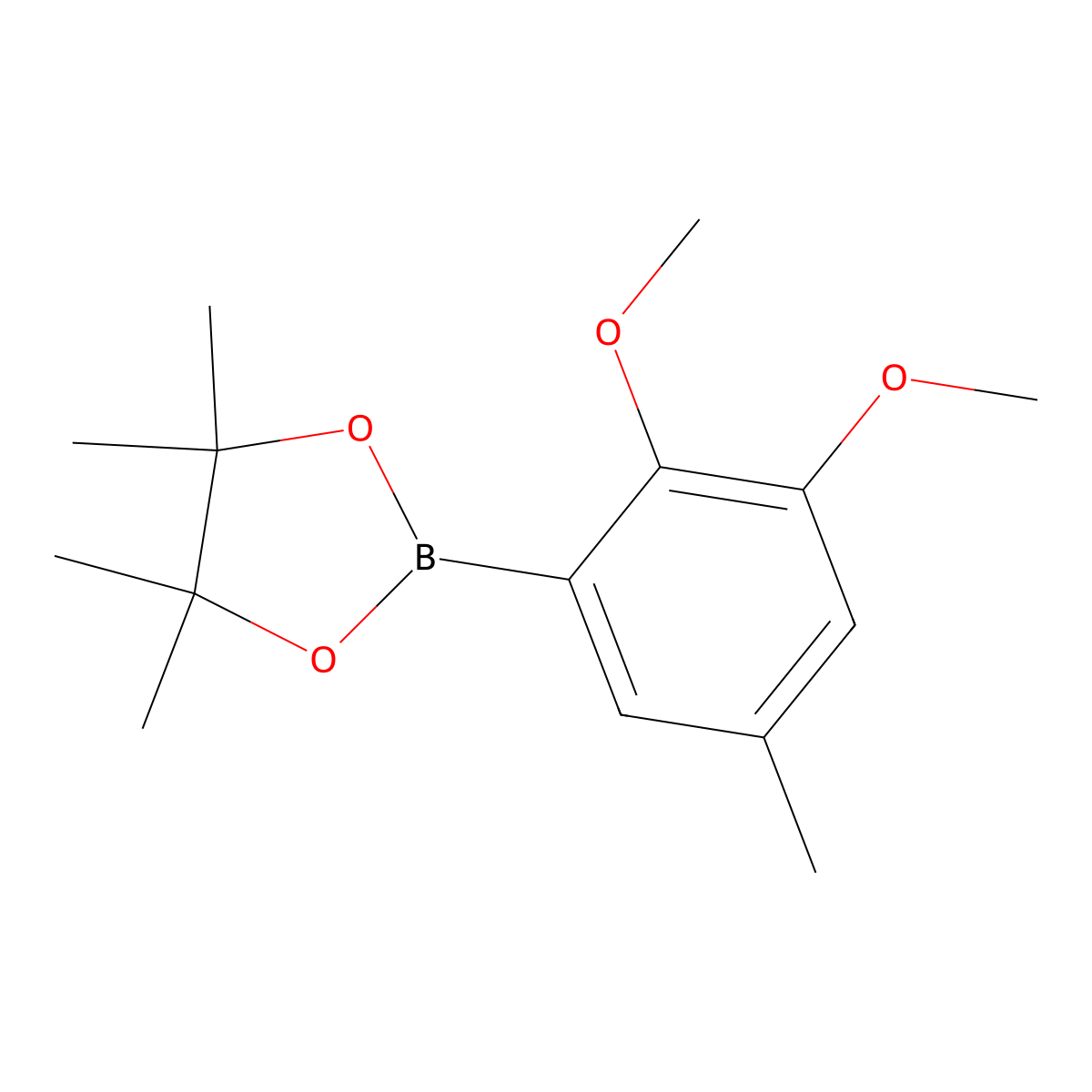 2-(2,3-Dimethoxy-5-methylphenyl)-4,4,5,5-tetramethyl-1,3,2-dioxaborolane molecular structure, CAS 1689540-79-1