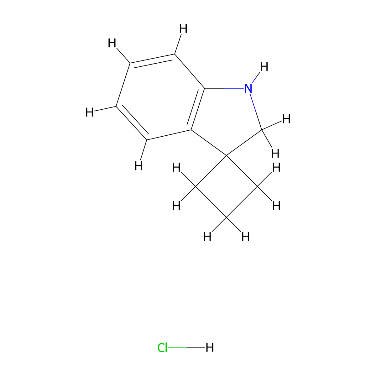 1',2'-Dihydrospiro[cyclobutane-1,3'-indole] hydrochloride molecular structure, CAS 1689557-88-7