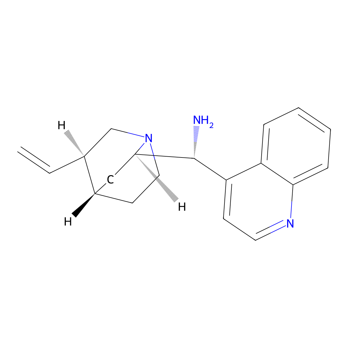 (9R)-Cinchonan-9-amine molecular structure, CAS 168960-96-1